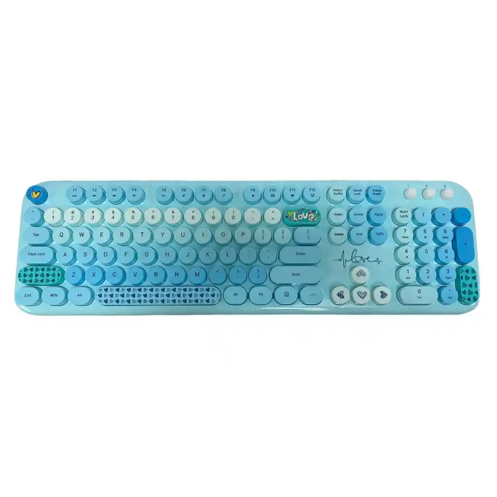 Combo Inalámbrico Teclado Y Mouse Mofii Lovely Silencioso Color Azul