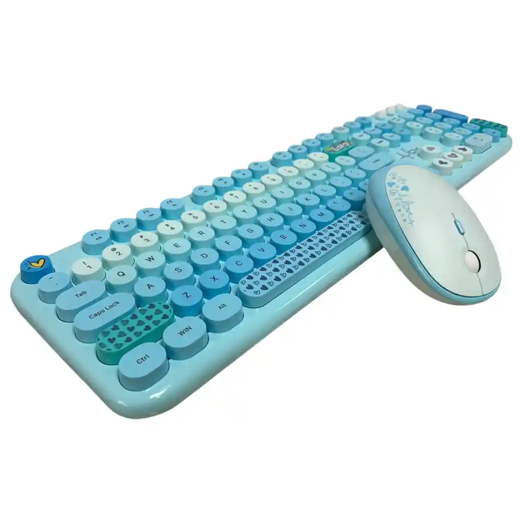 Combo Inalámbrico Teclado Y Mouse Mofii Lovely Silencioso Color Azul