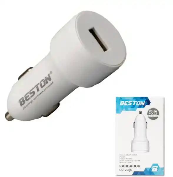 Cargador De Celular Beston Bst-m6010 Para Carro, Energía Rápida Mientras Viajas