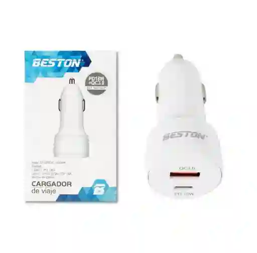 Cargador De Celular Beston Bst-m6010 Para Carro, Energía Rápida Mientras Viajas