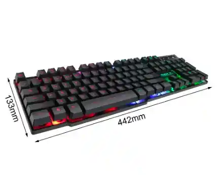 Teclado Gamer Retro Iluminado Ak-600
