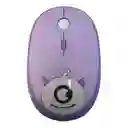 Combo Teclado + Mouse Inalambrico 2.4ghz Weibo Wb216 Con Ñ Lila