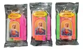 Combo: 6 Paquetes De Velas La Virgen X 10 Und + 6 Paquetes De Faroles X 10 Unidades