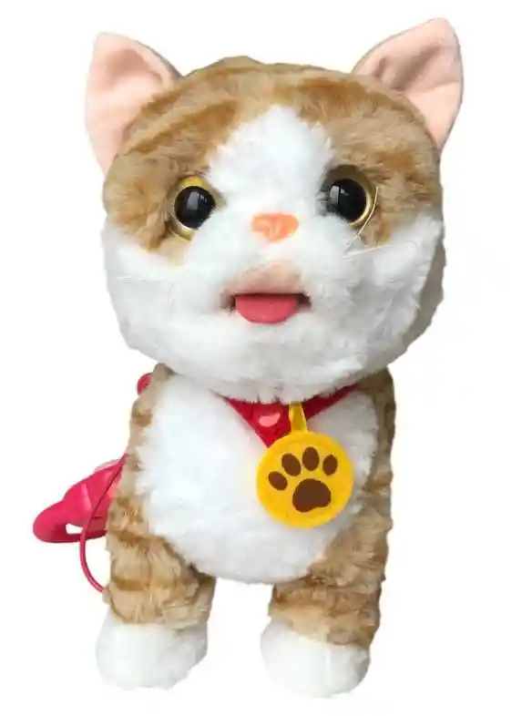 Gatito De Peluche Interactivo Con Sonidos Y Movimientos