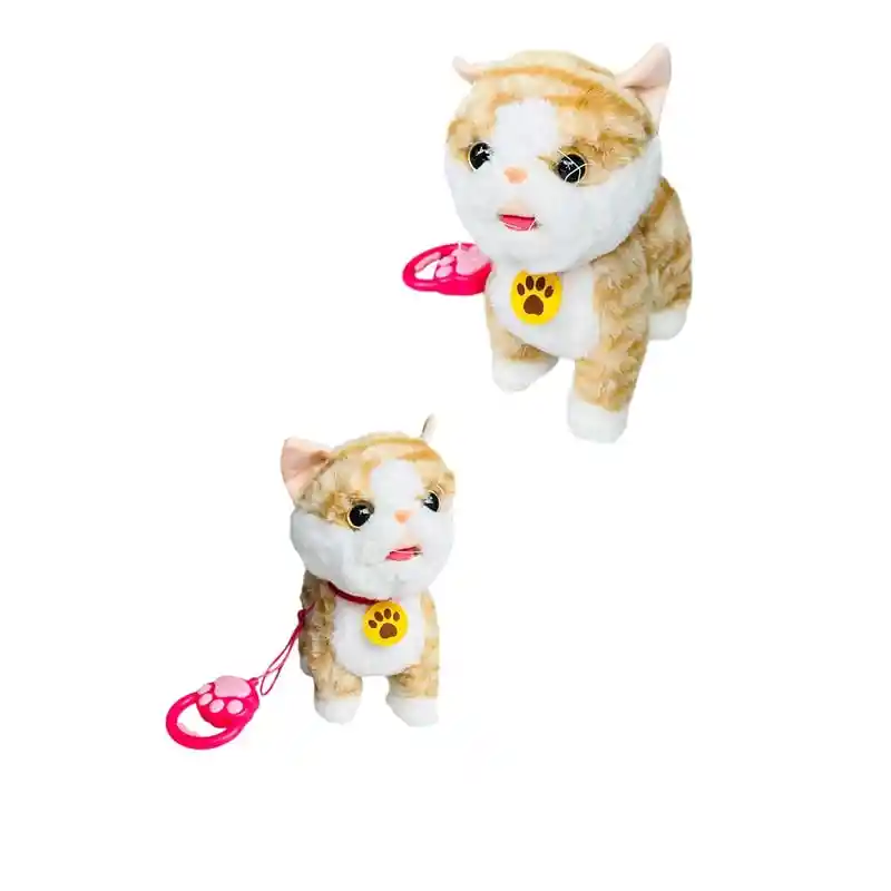 Gatito De Peluche Interactivo Con Sonidos Y Movimientos