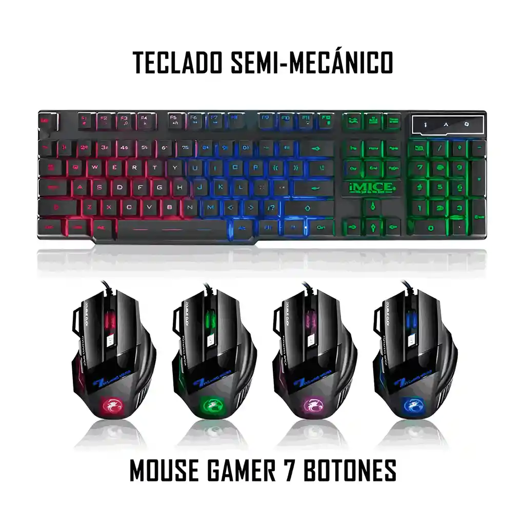 Combo Gamer Mause Y Teclado An-300