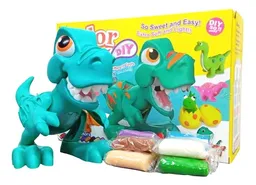 Juguete Masa Plastilina Moldeable Dinosaurio 730d