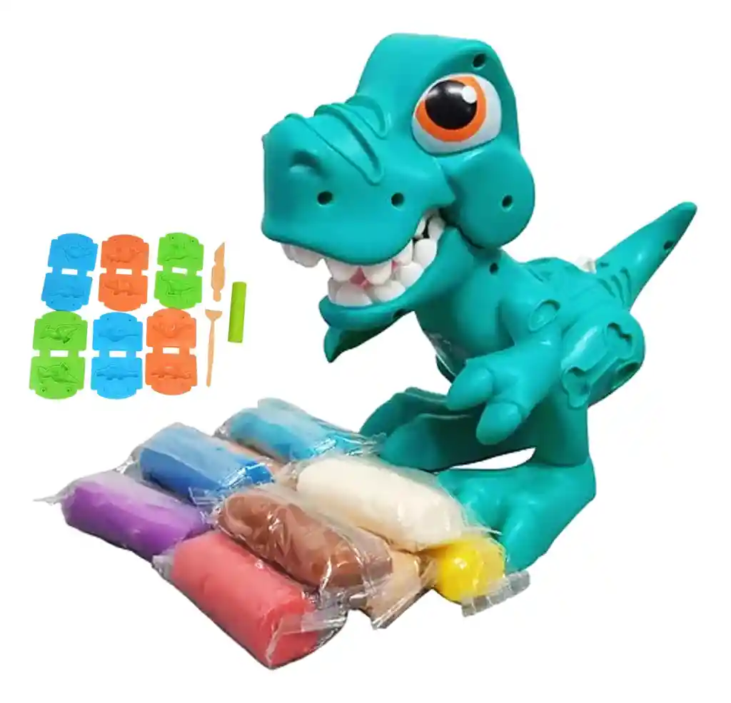 Juguete Masa Plastilina Moldeable Dinosaurio 730d