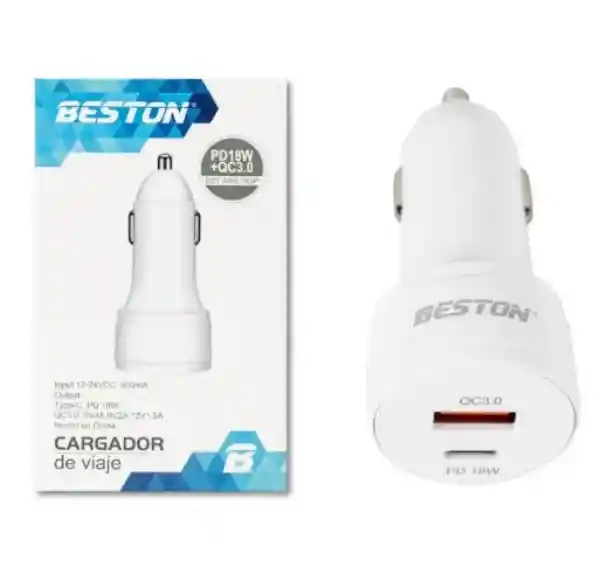 Cargador De Celular Para Carro Beston Bst-m6010, Carga Rápida Y Eficiente En Movimiento