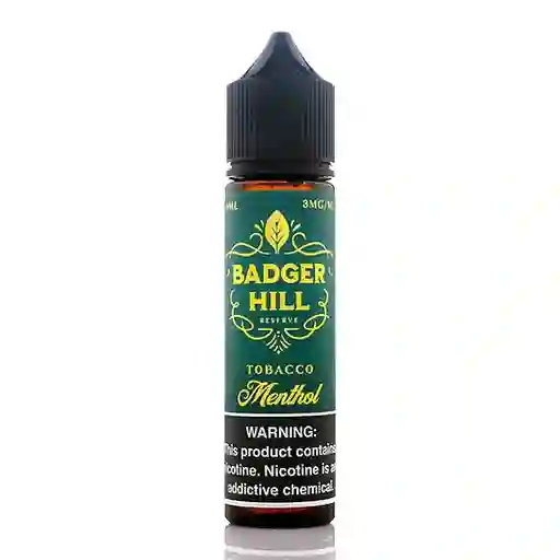 Base Libre Badger Hill 3mg 60ml Tobacco Menthol