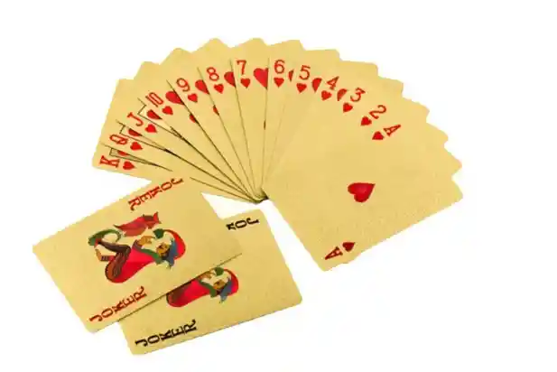 Set 2 Mazos X 54 Cartas De Poker Dorado Impermeable