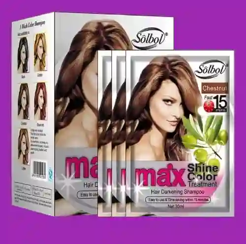 Shampoo Color Castaño-chestnut X 10 Sobres