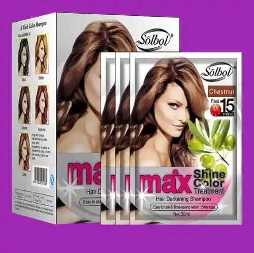 Shampoo Color Castaño-chestnut X 10 Sobres