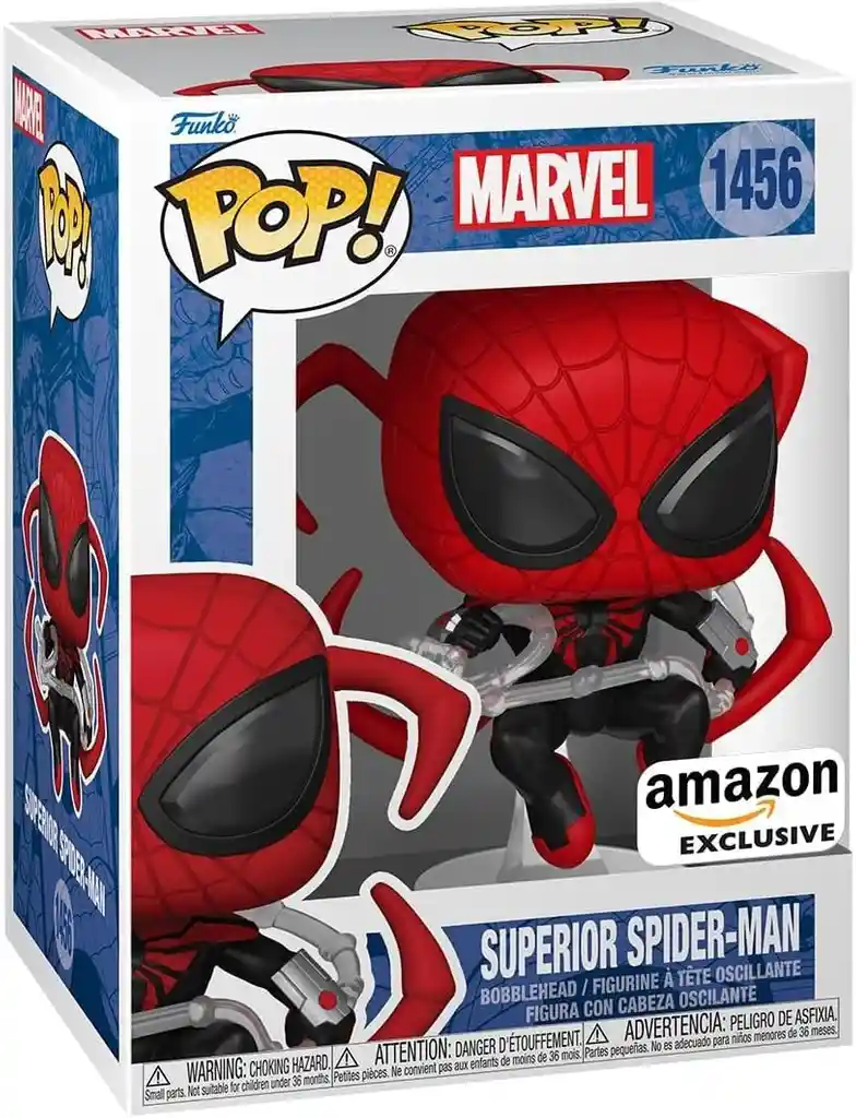 Funko Pop Marvel Amazon Exclusive Figura Coleccionable Superior Spider-man 1456