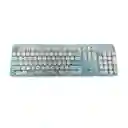 Combo Inalámbrico Teclado Y Mouse Silencioso Geezer Hello Bear Azul