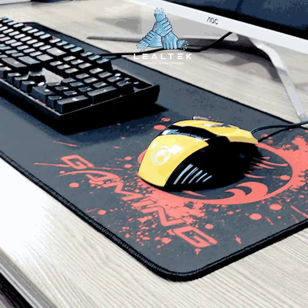 Pad Mouse Gamer Rojo Pd-03