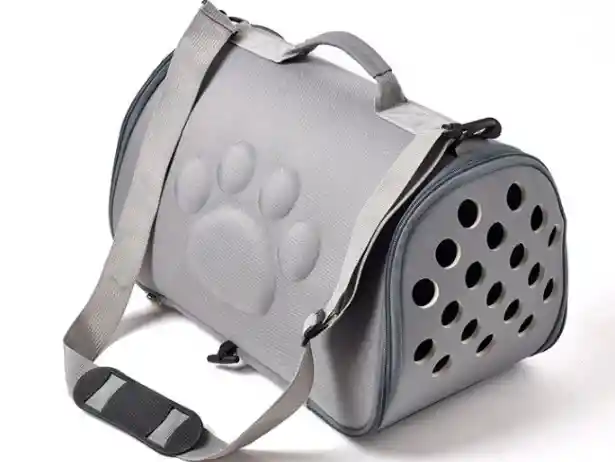 Bolso Plegable Huellita Gris Talla L