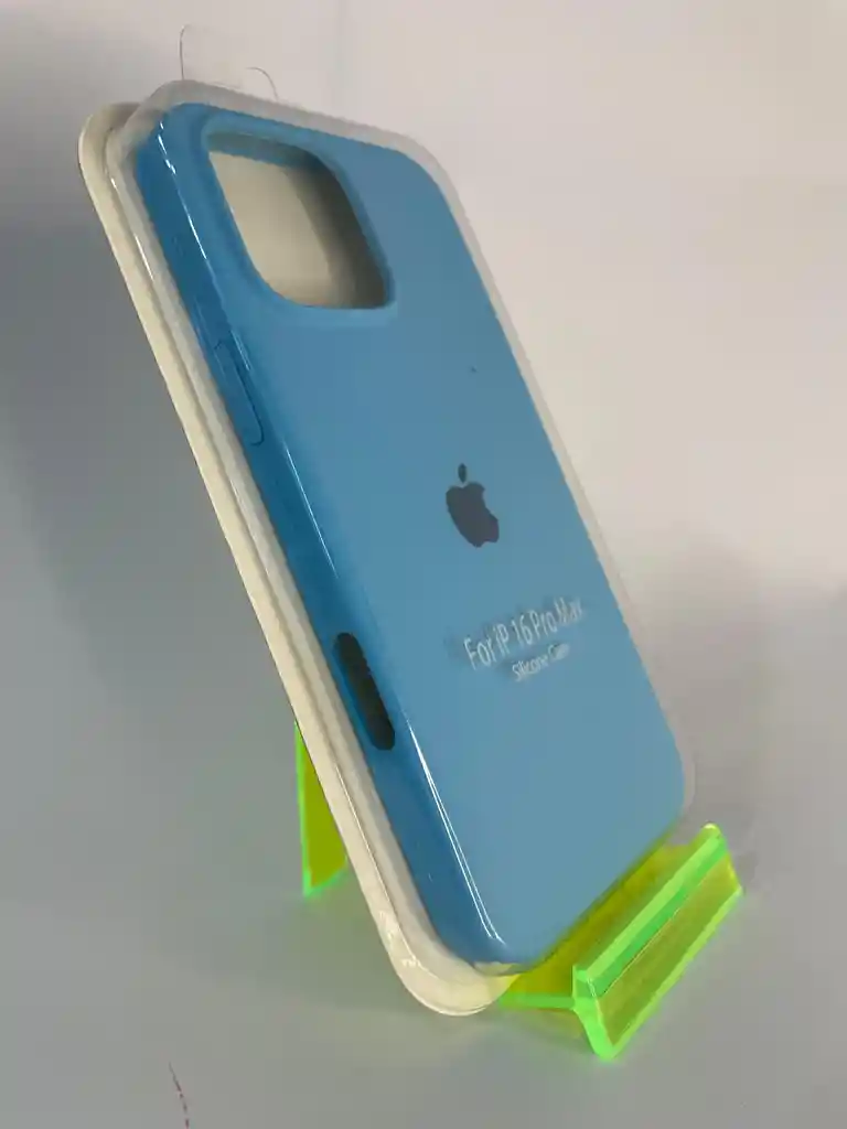 Silicon Case Iphone 16 Pro Max Azul Celeste