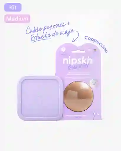 Nipskin Kit Cubrepezon Talla M, Color Cappuccino + Estuche