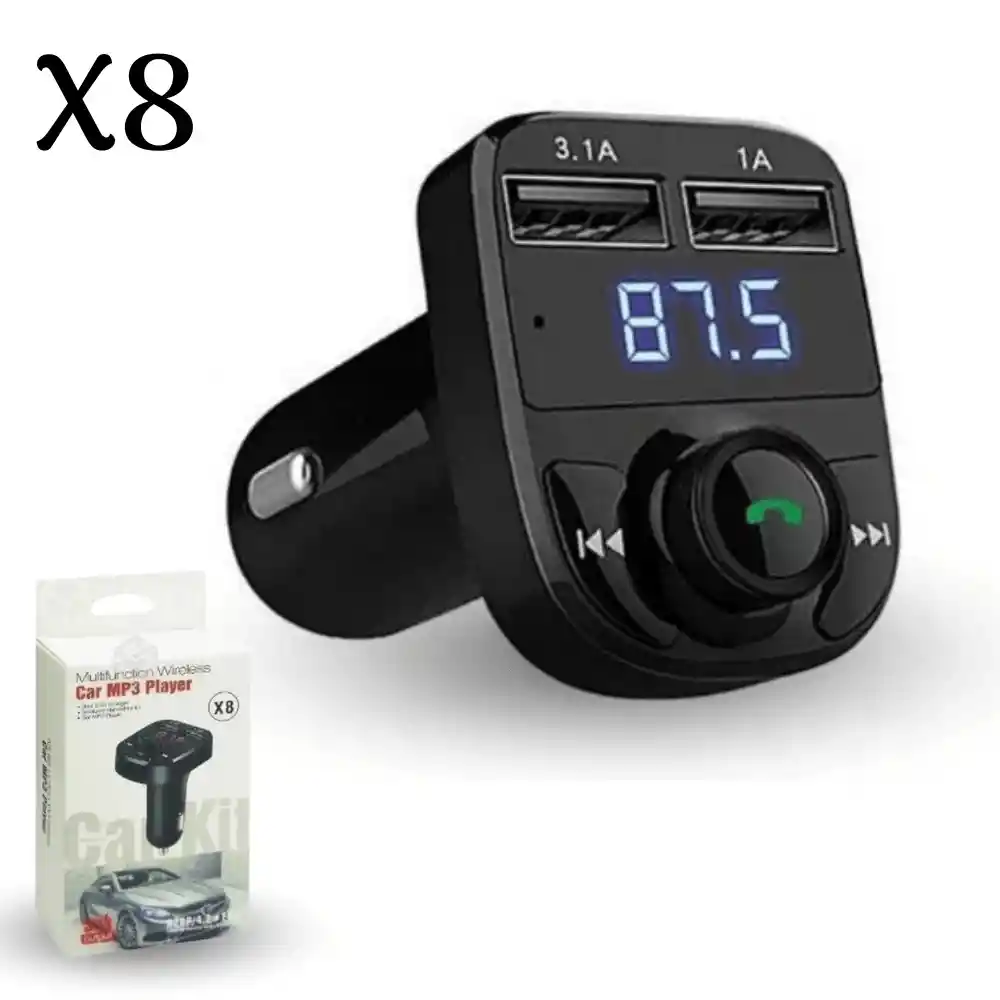 Adaptador Car Bluetooth Player Mp3 X8 3.1a