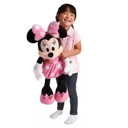 Peluche Grande Minnie Mouse Rosada Original Disney