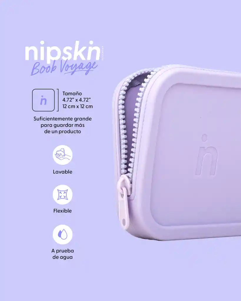 Nipskin Kit Cubre Pezón Talla M, Color Negro + Estuche