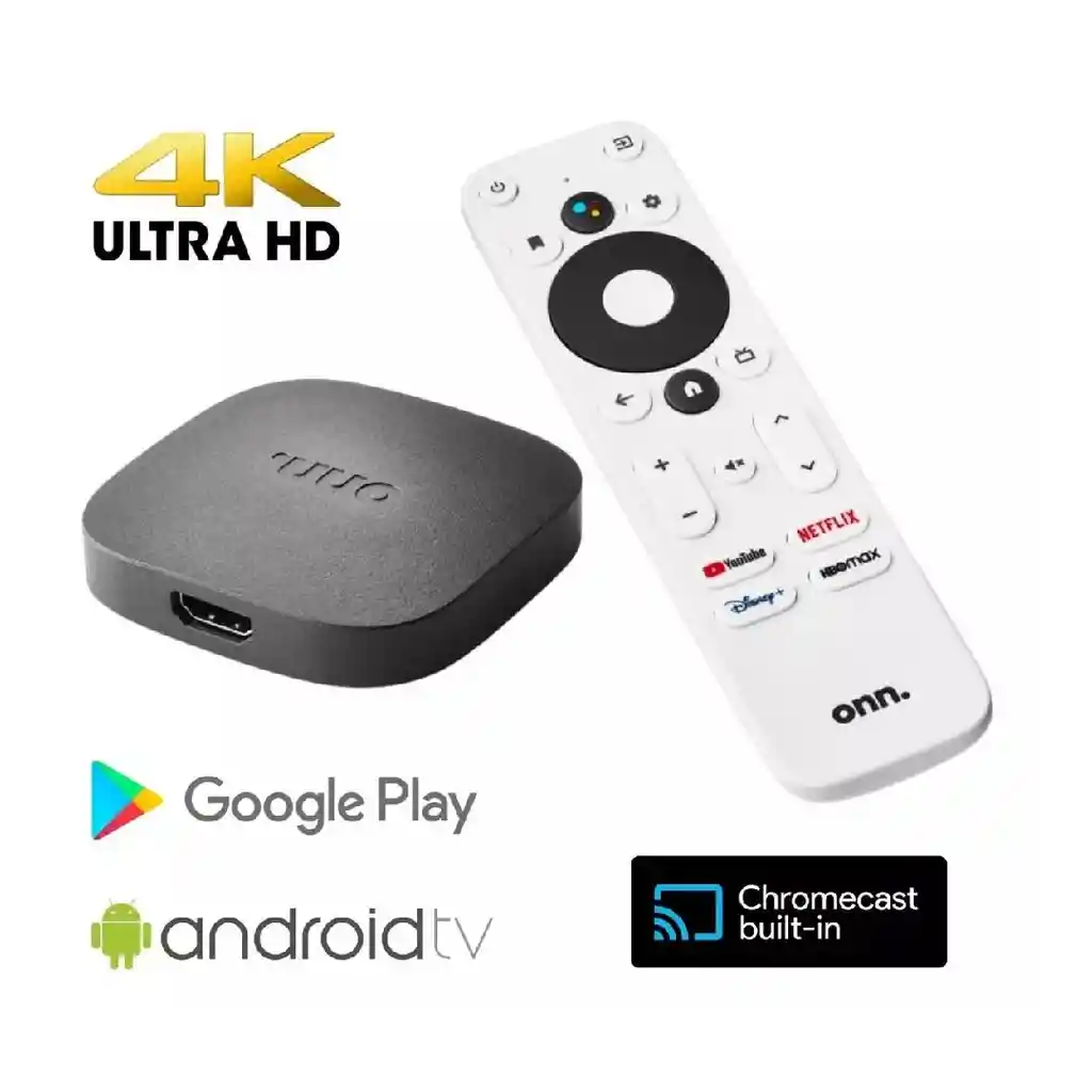 Watch Onn Streaming Tv Negra Con Control Remoto Por Voz