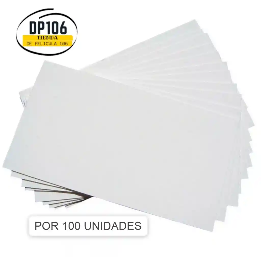 Tarjetas Blancas De Presentacion X 100 Und