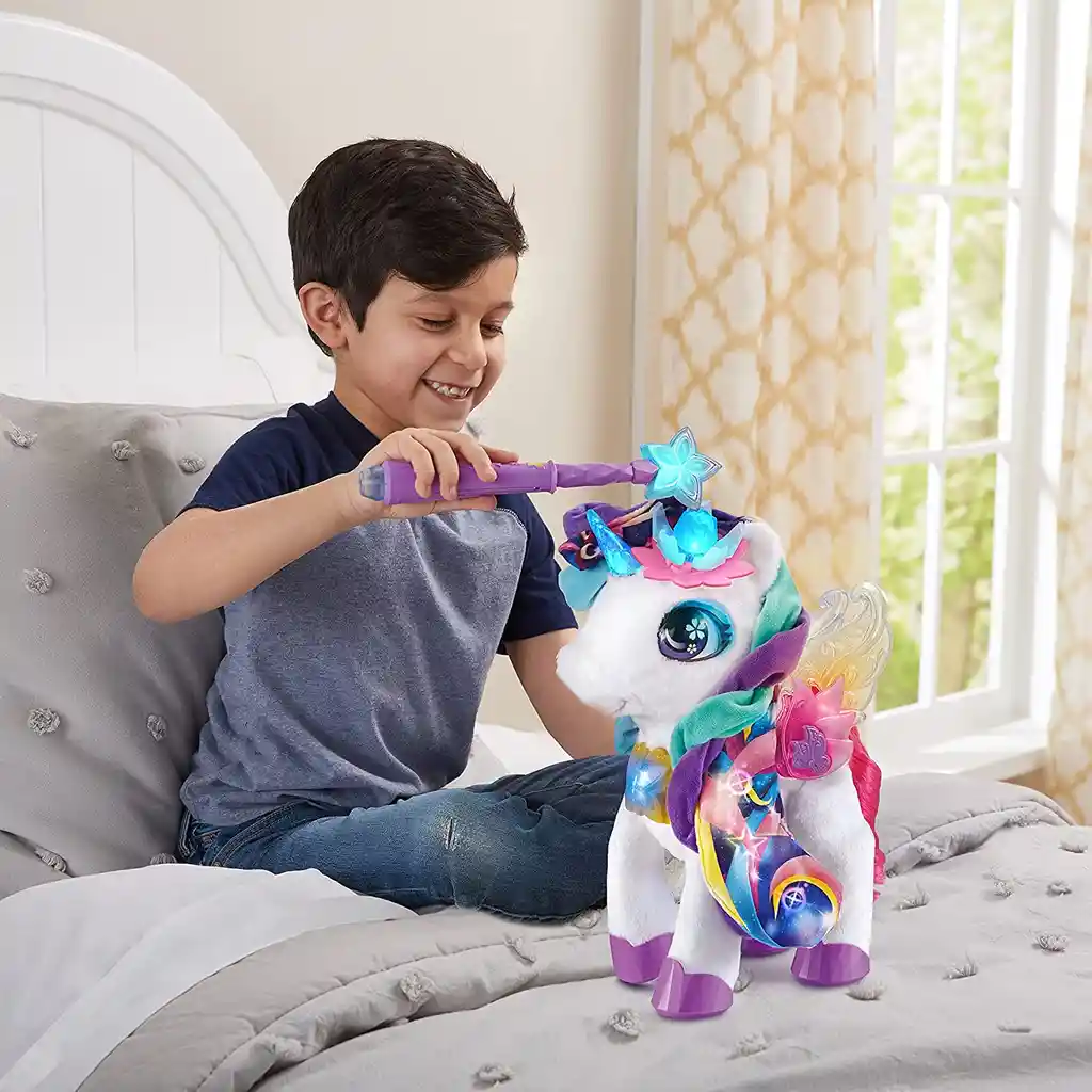 Vtech Ivy The Bloom - Juguete Interactivo De Unicornio Brillante, Mascota Interactiva Ivy El Unicornio Con Luces Y Sonidos Marca Vtech.