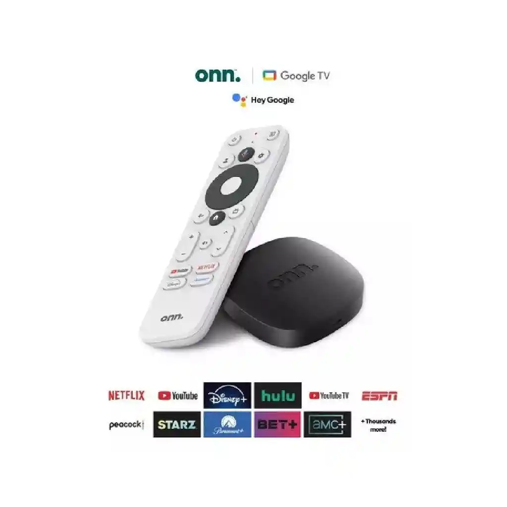 Onn. Watch Google Tv Box 4k Con Control