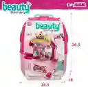 Set Maleta Tocador Juguete Niña Con Secador Accesorios Luces