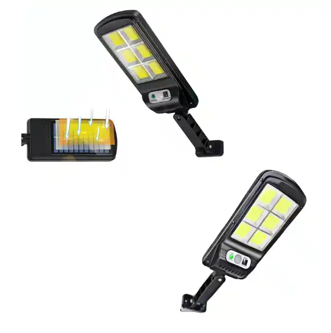 Lámpara Solar 6 Led Bk-120 Con Sensor De Movimiento
