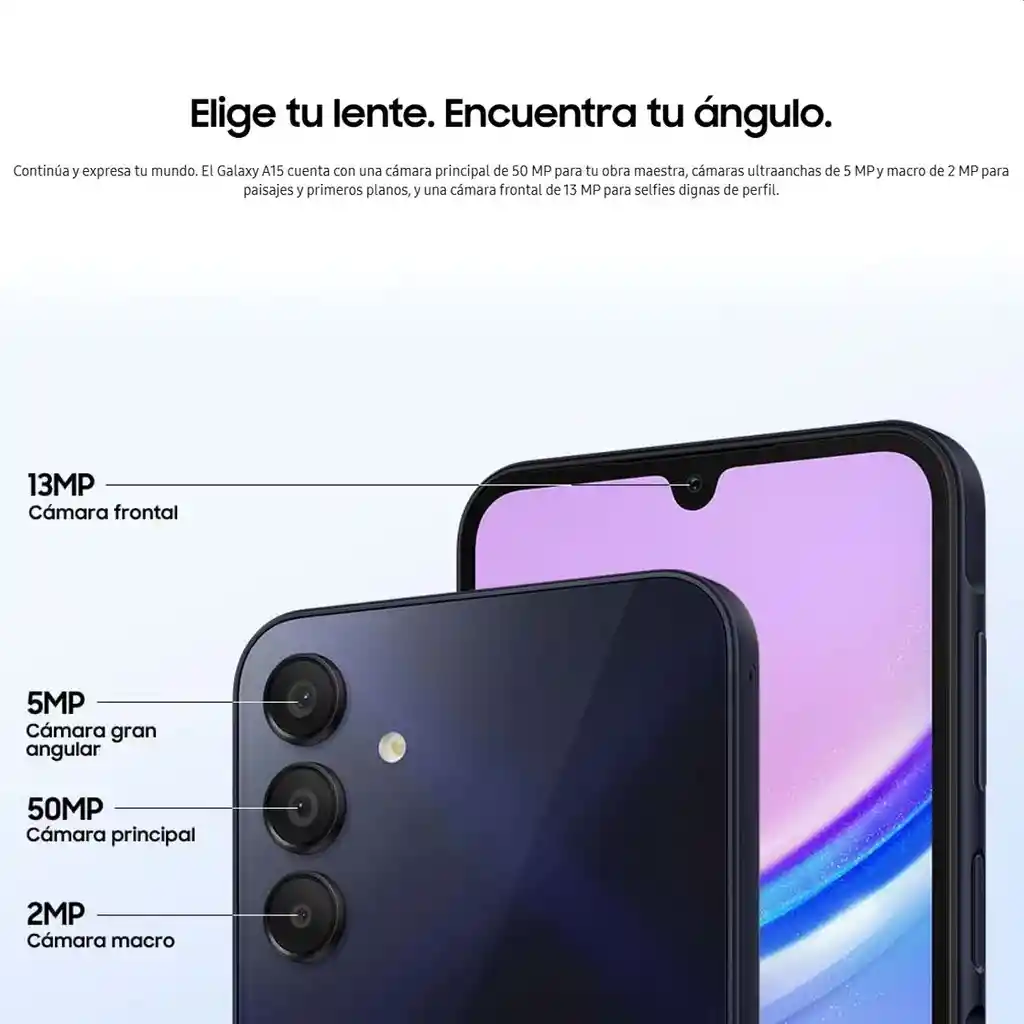 Celular Samsung Galaxy A15 4g Dual Sim 256gb / 8gb Azul Negro