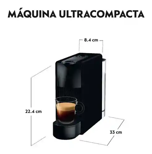 Cafetera Essenza Mini Negra Con Espumador De Leche