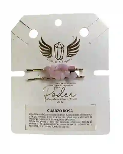 Pinza Cabello Cuarzo Rosa