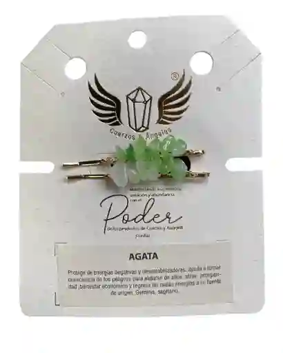 Pinza Cabello Cuarzo Agata