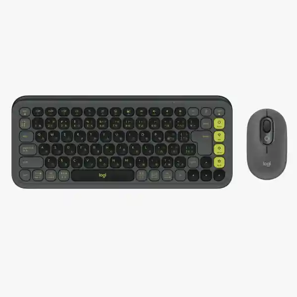 Logitech Combo Pop Icon Multi-device - Bluetooth Negro Y Verde