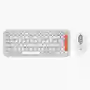 Logitech Combo Pop Icon Multi-device - Bluetooth Blanco Y Naranja
