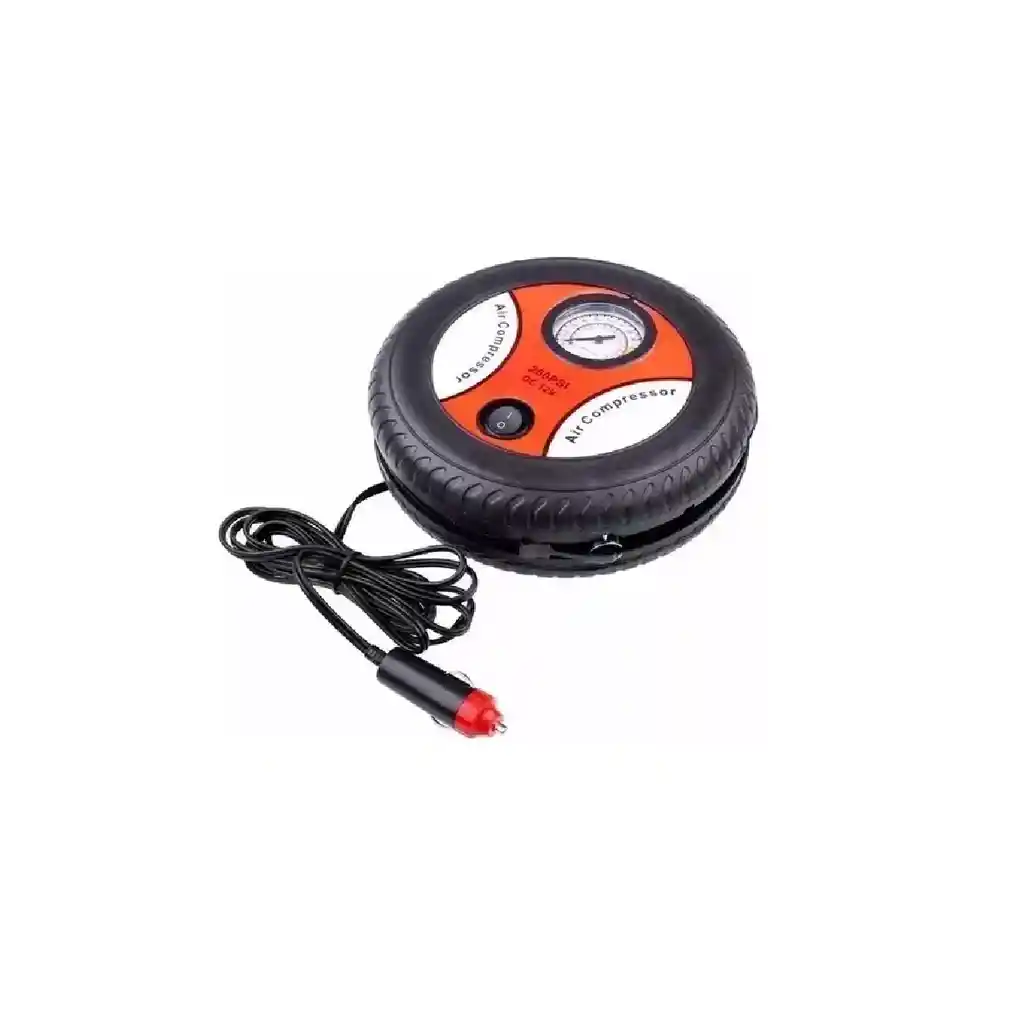 Compresor De Aire Llantas Cigarrera 260psi Dc 12v Portatil