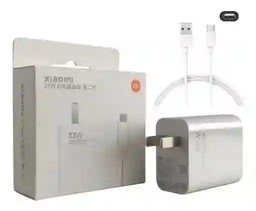 Cargador Carga Turbo Rápida Xiaomi Redmi 33w