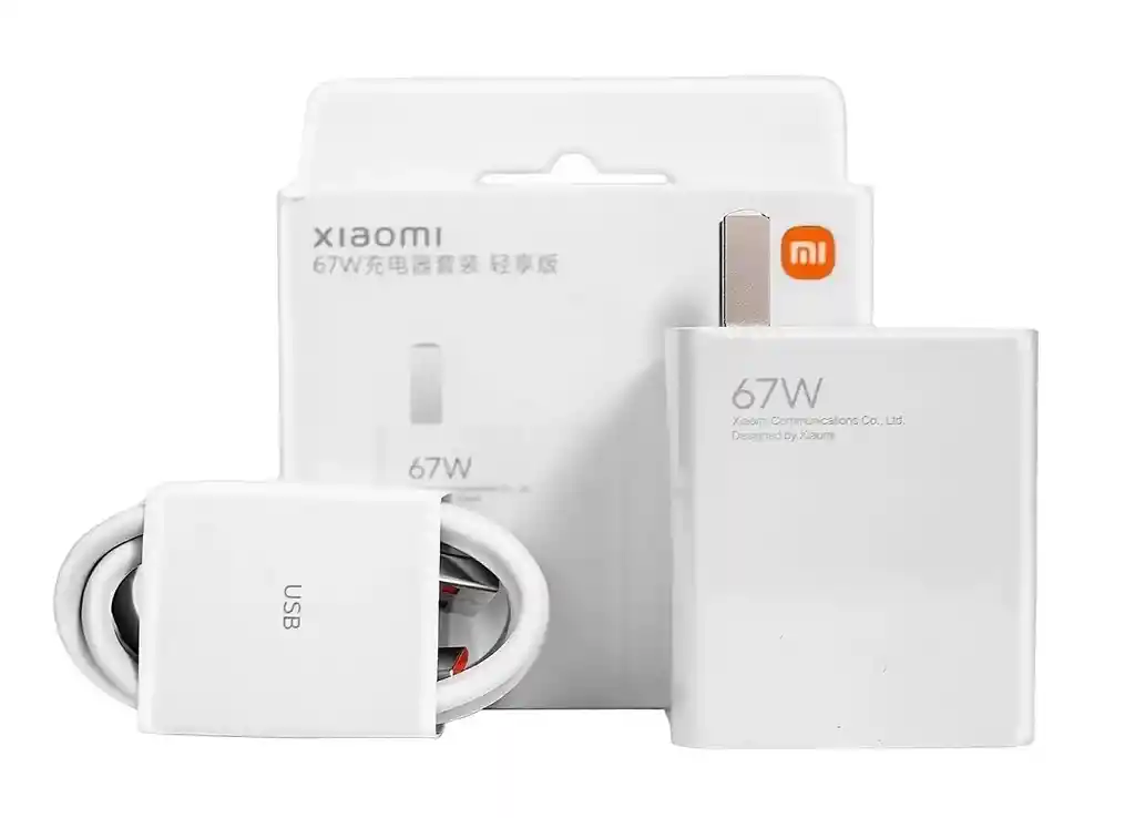 Cargador Carga Turbo Rápida Xiaomi Redmi 67w