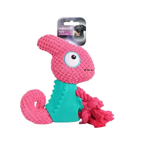 Juguete Para Perro Afp Peluche Camaleon Rosa