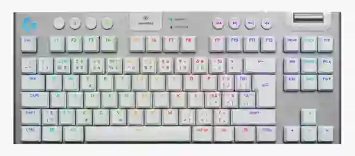 Logitech Gamer Teclado Mecanico G915x Tkl Inalambrico, Bluetooth Y Con Cable Blanco