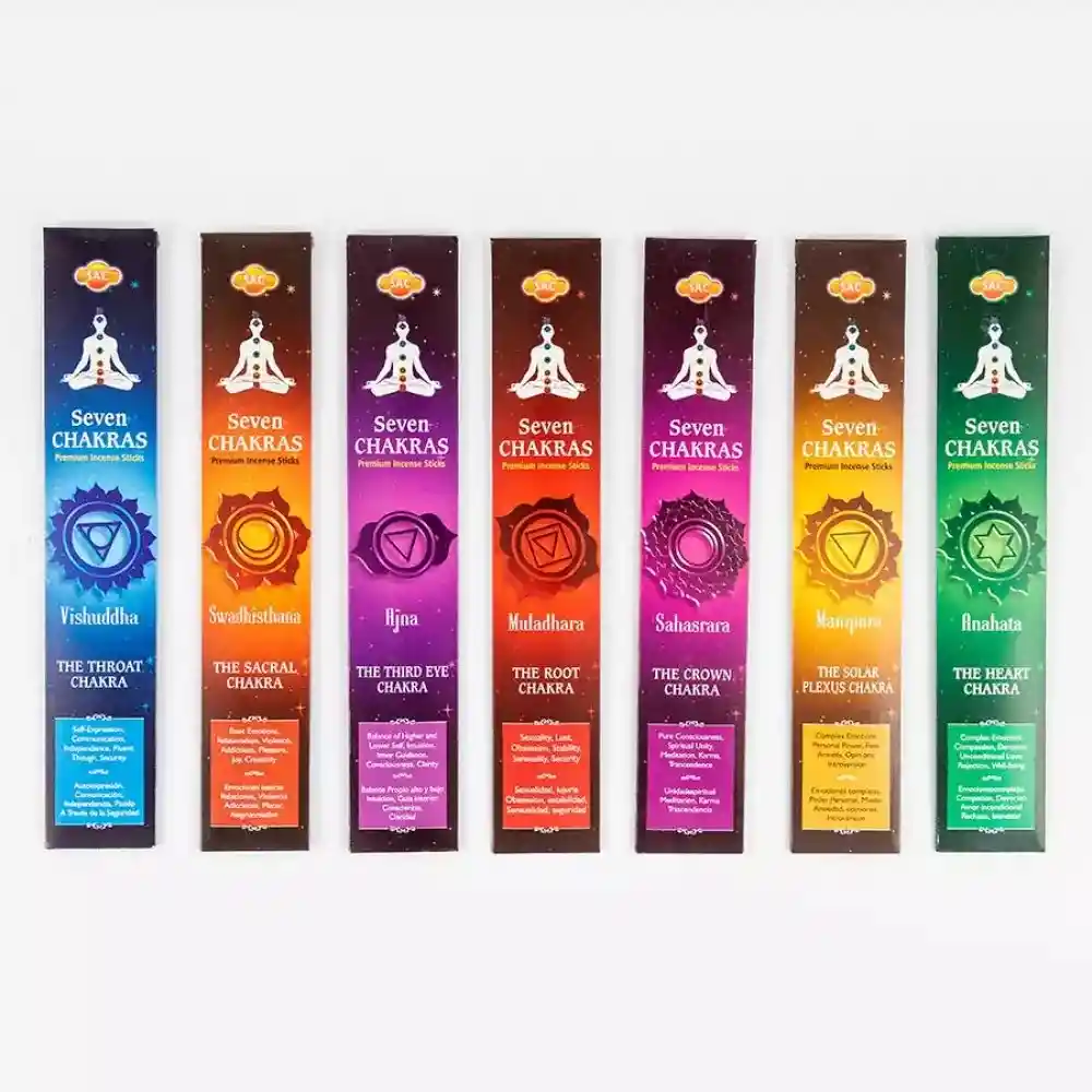 Kit De Inciensos 7 Chakras