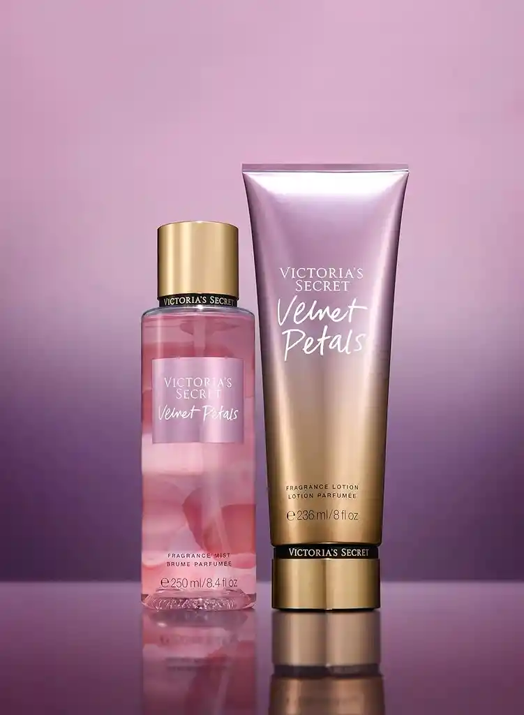 Victorias Secret Velvet Petals Set Splash Y Crema