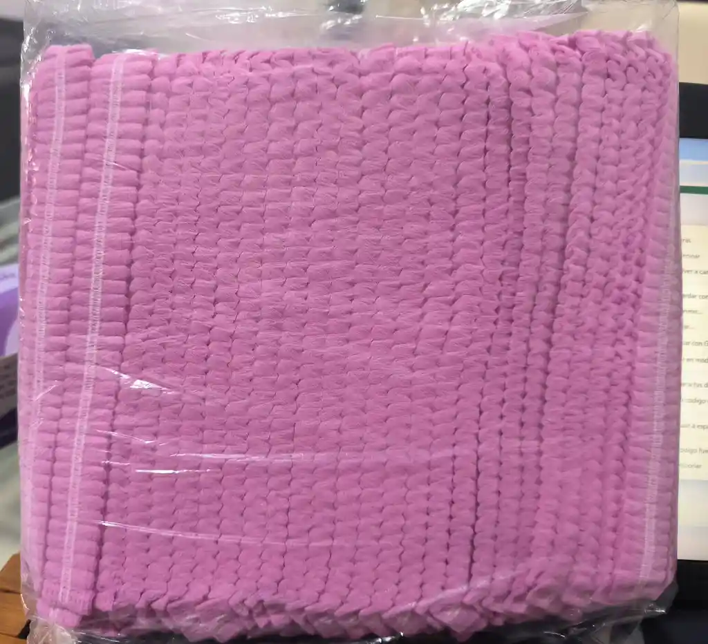 Gorro Oruga Desechable Rosa