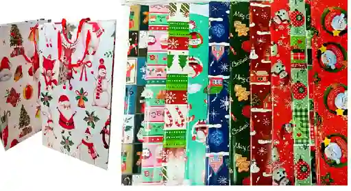 Bolsa De Regalo De Papel De Navidad - 39x25x8