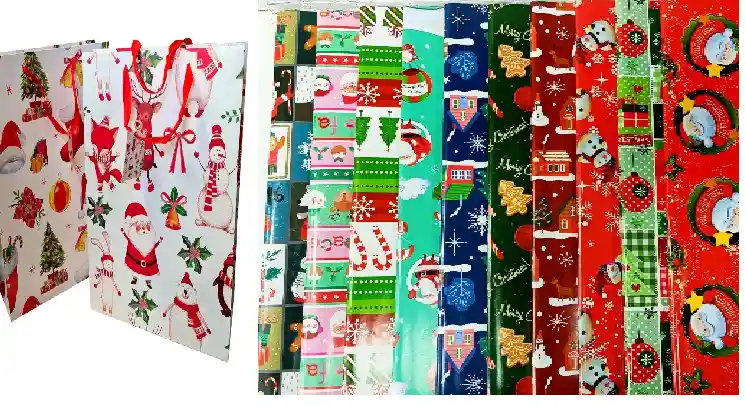 Bolsa De Regalo De Papel De Navidad - 39x25x8