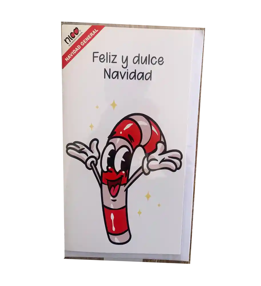 Tarjeta Nico Con Sobre Para Navidad