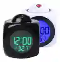 Reloj Despertador Digital Alarma Lcd Proyector Hora En Techo